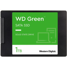 SSD, WESTERN DIGITAL, Green, 1TB, SATA 3.0, SLC, Read speed 545 MBytes/sec, 2,5, MTBF 1000000 hours, WDS100T3G0A