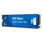 SSD, WESTERN DIGITAL, 600xTBW rating, Read speed 4150 MB/s, Write speed 4150 MB/s, NVMe Yes, PCI Express 4.0, M.2, 1000 GB, Blue SN580, WDS100T3B1E-00CHF0