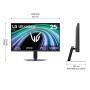 LCD Monitor, LG, 24.4 , 1920 x 1080 pixels, Full HD, Native aspect ratio 16:9, LCD, Flat, 25G523B-B