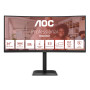 LCD Monitor, AOC, 34 , 3440 x 1440 pixels, UltraWide Quad HD, Native aspect ratio 21:9, LCD, Curved, CU34E4CV