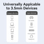 CABLE AUDIO 3.5MM TO 3.5MM/0.5M BAXBD VENTION