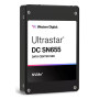 SSD, WESTERN DIGITAL, SSD series Ultrastar DC SN655, 3.84TB, PCIe Gen4, NVMe, NAND flash technology TLC, Write speed 2600 MBytes/sec, Read speed 6800 MBytes/sec, Form Factor U.3, MTBF 25000000 hours, 0TS2461