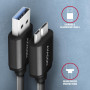 CABLE USB3.2 TO MICRO-B 1M/SPEED BLK BUMM3-AM10AB AXAGON