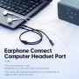 CABLE AUDIO 2X3.5MM TO 3.5MM/0.3M BBTBY VENTION