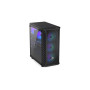 Case, ENDORFY, Signum 300 ARGB, MidiTower, Case product features Transparent panel, Not included, ATX, MicroATX, MiniITX, Colour Black, EY2A006