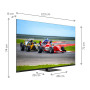 TV Set, THOMSON, 55, 4K/Smart, QLED, 3840x2160, Wireless LAN, Bluetooth, Google TV, Black, 55QG7C14