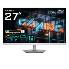 Monitor, GIGABYTE, 27 , 2560 x 1440 pixels, Quad HD, Native aspect ratio 16:9, QD-OLED, Flat, MO27Q2AICEEK