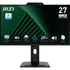 LCD Monitor, MSI, PRO MP272PMG, 27, Business, Panel IPS, 1920x1080, 16:9, 120 Hz, Speakers, PROMP272PMG