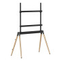 TV SET ACC FLOOR STAND 55-86/BLK/WOOD TVS-86F-01-BK GEMBIRD