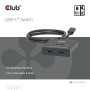 VIDEO SWITCH USB-C 2PORT/CSV-2511 CLUB3D