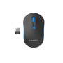 MOUSE USB OPTICAL WRL BLACK/BLUE MUSW-4B-03-B GEMBIRD