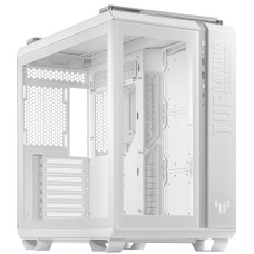 Case, ASUS, TUF Gaming GT502, MidiTower, Case product features Transparent panel, Not included, ATX, MicroATX, MiniITX, Colour White, GAMGT502PLUS/TGARGBWH