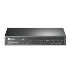 Switch, TP-LINK, Desktop/pedestal, 9x10Base-T / 100Base-TX, PoE+ ports 8, TL-SF1009P