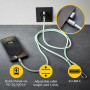 CABLE USB-C TO USB-C 1.65M/LANYARD GREEN 7991007 INTENSO