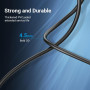 CABLE USB2.0 MALE TO MALE/2M BLACK COQBH VENTION
