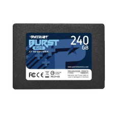 SSD,PATRIOT,Burst Elite,240GB,SATA 3.0,3D NAND,Write speed 320 MBytes/sec,Read speed 450 MBytes/sec,2,5,TBW 100 TB,PBE240GS25SSDR