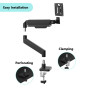 DISPLAY ACC MOUNTING ARM/17-32 BLACK MA-DA1-04 GEMBIRD