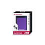 External HDD, TRANSCEND, StoreJet, 4TB, USB 3.0, Colour Purple, TS4TSJ25H3P