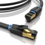 PATCH CABLE CAT.8 SFTP/10M BLACK IKABL VENTION