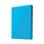 External HDD, WESTERN DIGITAL, My Passport, 2TB, USB 2.0, USB 3.0, USB 3.2, Colour Blue, WDBYVG0020BBL-WESN