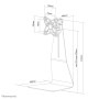 TV SET ACC DESK MOUNT SILVER/10-27 FPMA-D800 NEOMOUNTS