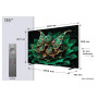 TV Set, TCL, 115 , 4K Ultra HD, 3840 x 2160 pixels, Flat, 16:9, QD-Mini LED, 115C7K