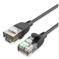 PATCH CABLE CAT.6A UTP/1M BLACK IBIBF VENTION