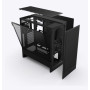 Case, NZXT, H5 FLOW RGB 2024, MidiTower, Case product features Transparent panel, Not included, ATX, EATX, MicroATX, MiniITX, Colour Black, CC-H52FB-R1