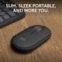 MOUSE USB OPTICAL WRL M350S/BLACK 910-007015 LOGITECH