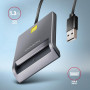 CARD READER FLAT SMARTCARD/ID/USB2.0 1.3M CRE-SM3T AXAGON