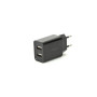 CHARGER USB UNIVERSAL BLACK/2PORT EG-U2C2A-03-BK GEMBIRD