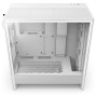 Case, NZXT, H5 FLOW RGB 2024, MidiTower, Case product features Transparent panel, Not included, ATX, EATX, MicroATX, MiniITX, Colour White, CC-H52FW-R1