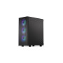Case, ENDORFY, Ventum 200 ARGB, MidiTower, Case product features Transparent panel, Not included, ATX, MicroATX, MiniITX, Colour Black, EY2A014