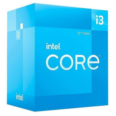 CPU, INTEL, Desktop, Core i3, i3-12100F, Alder Lake, 3300 MHz, Cores 4, 12MB, Socket LGA1700, 58 Watts, BOX, BX8071512100FSRL63