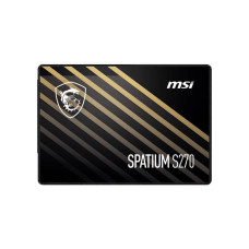 SSD, MSI, SPATIUM S270, 960GB, SATA, 3D NAND, Write speed 450 MBytes/sec, Read speed 500 MBytes/sec, 2,5, TBW 500 TB, MTBF 2000000 hours, S78-440P130-P83