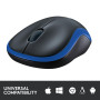 MOUSE USB OPTICAL WRL M185/BLUE 910-002239 LOGITECH