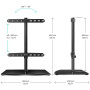 TV SET ACC DESKTOP STAND/32-75 BLACK PT3-B ONKRON