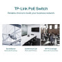 Switch, TP-LINK, Desktop/pedestal, 28x10Base-T / 100Base-TX / 1000Base-T, PoE+ ports 24, 250 Watts, TL-SG1428PE