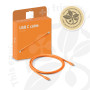 CABLE USB-C TO USB-C 2M/M/M ORANGE CAC-3000 CLUB3D