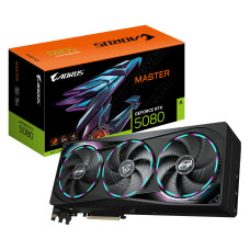 Graphics Card, GIGABYTE, NVIDIA GeForce RTX 5080, 16 GB, GDDR7, 256 bit, PCIE 5.0 16x, GPU 2617 MHz, Dual Slot Fansink, 1xHDMI, 3xDisplayPort, GV-N5080AORUSM-16GD1.0
