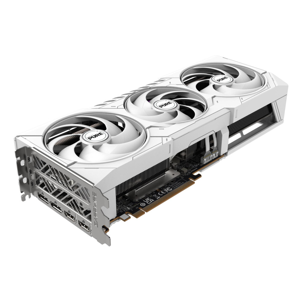 Graphics Card, SAPPHIRE, AMD Radeon RX 9070 XT, 16 GB, GDDR6, 256 bit, PCIE 5.0 16x, GPU 2460 MHz, Triple slot Fansink, 2xHDMI, 2xDisplayPort, 11348-02-20G Graphics Card, SAPPHIRE, AMD Radeon RX 9070 XT, 16 GB, GDDR6, 256 bit, PCIE 5.0 16x, GPU 2460 MHz, Triple slot Fansink, 2xHDMI, 2xDisplayPort, 11348-02-20G