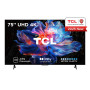 TV Set, TCL, 75 , 4K Ultra HD, 3840 x 2160 pixels, Flat, 16:9, DLED, 75V6C