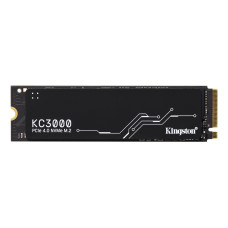 SSD, KINGSTON, KC3000, 1TB, M.2, NVMe, 3D TLC, Write speed 6000 MBytes/sec, Read speed 7000 MBytes/sec, TBW 800 TB, MTBF 1800000 hours, SKC3000S/1024G