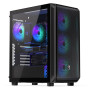 Case, ENDORFY, Arx 500 ARGB, MidiTower, Case product features Transparent panel, Not included, ATX, MicroATX, MiniITX, Colour Black, EY2A011