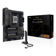 Mainboard, ASUS, AMD X870E, SAM5, ATX, Memory DDR5, Memory slots 4, 3xPCI-Express 4.0 16x, 2xPCI-Express 5.0 16x, 4xM.2, 1xHDMI, 1xDisplayPort, 1xUSB 2.0, 7xUSB 3.2, 3xUSB-C, 1xRJ45, 3xAudio port, PROARTX870E-CREATORWIFI