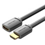 CABLE HDMI MALE/FEMALE 4K/0.5M BLACK AHCBD VENTION