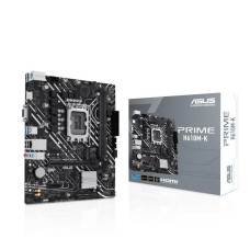 Mainboard, ASUS, Intel H610, LGA1700, Micro-ATX, Memory DDR5, Memory slots 2, 1xPCI-Express 3.0 1x, 1xPCI-Express 4.0 16x, 1xM.2, 1x15pin D-sub, 1xHDMI, 4xUSB 2.0, 2xUSB 3.2, 1xPS/2, 1xRJ45, 3xAudio port, PRIMEH610M-K