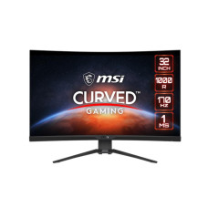 LCD Monitor, MSI, G322CQP, 31.5, Gaming/Curved, Panel VA, 2560x1440, 16:9, 170Hz, Matte, 1 ms, Height adjustable, Tilt, Colour Black, G322CQP