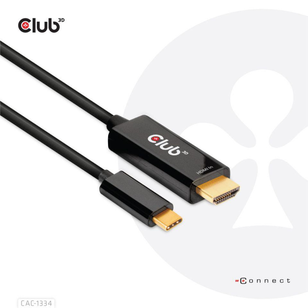 CABLE HDMI TO USB-C 1.8M/M/M CAC-1334 CLUB3D CABLE HDMI TO USB-C 1.8M/M/M CAC-1334 CLUB3D