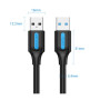 CABLE USB3.0 MALE TO MALE/0.5M BLACK CONBD VENTION